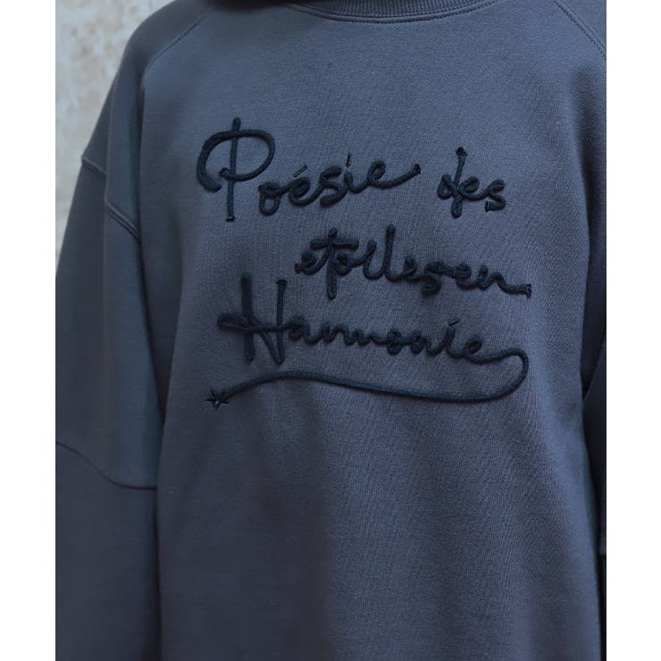 ジップ裏起毛ロゴトレーナー | axes femme | 詳細画像8 