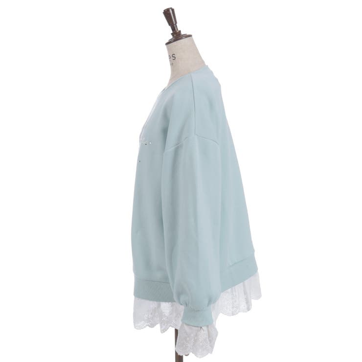 コットンレース裏起毛トレーナー | axes femme | 詳細画像16 