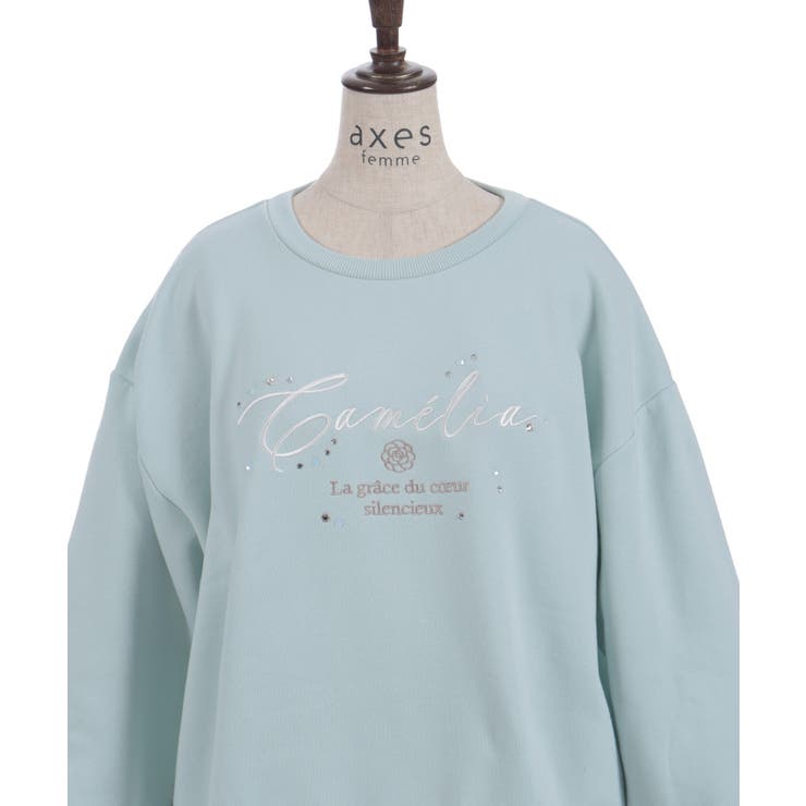 コットンレース裏起毛トレーナー | axes femme | 詳細画像18 