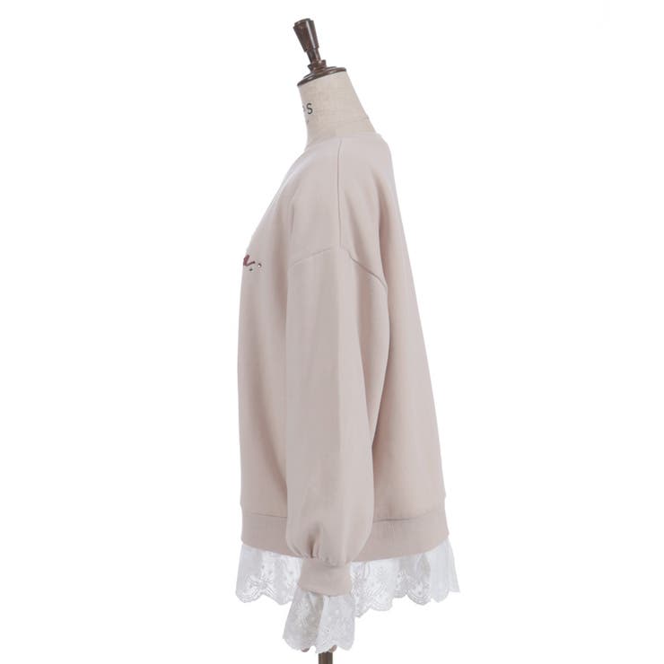 コットンレース裏起毛トレーナー | axes femme | 詳細画像22 