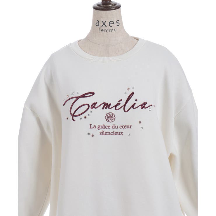 コットンレース裏起毛トレーナー | axes femme | 詳細画像31 