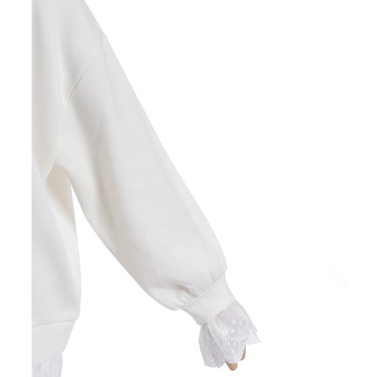 コットンレース裏起毛トレーナー | axes femme | 詳細画像33 