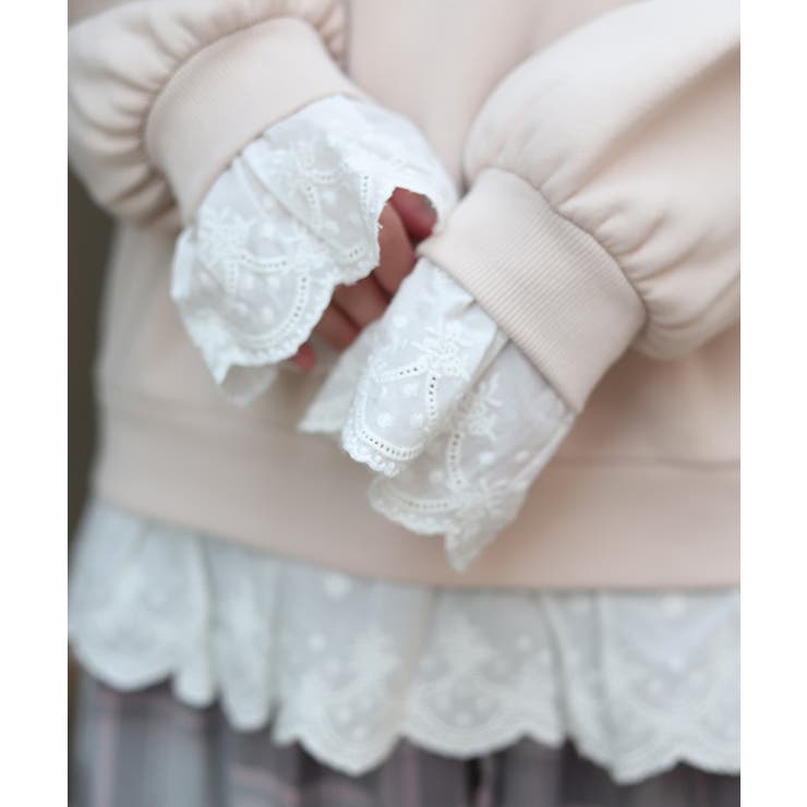 コットンレース裏起毛トレーナー | axes femme | 詳細画像4 