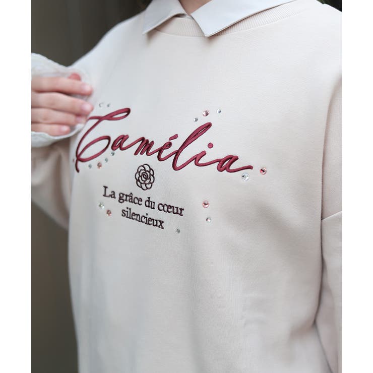 コットンレース裏起毛トレーナー | axes femme | 詳細画像5 