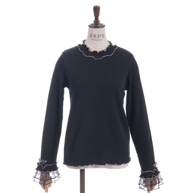 格子ラメチュールメロープルオーバー | axes femme | 詳細画像29 