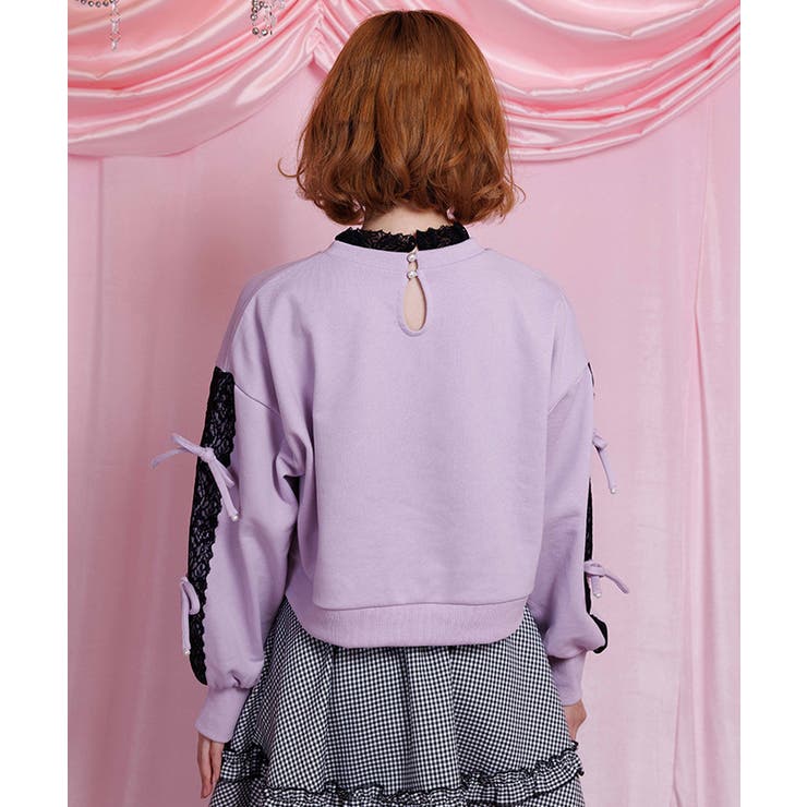 レース使いビジュースウェット | axes femme | 詳細画像3 