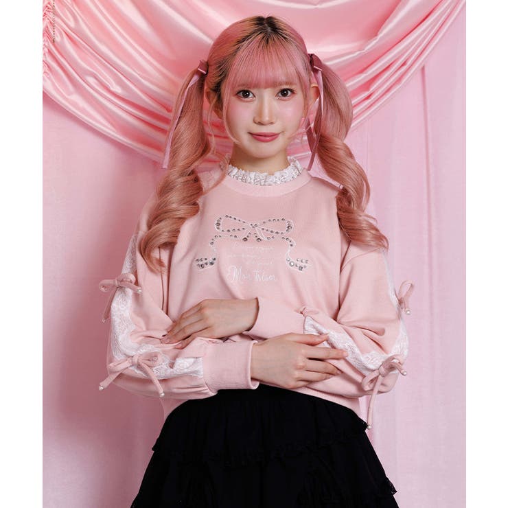 レース使いビジュースウェット | axes femme | 詳細画像4 