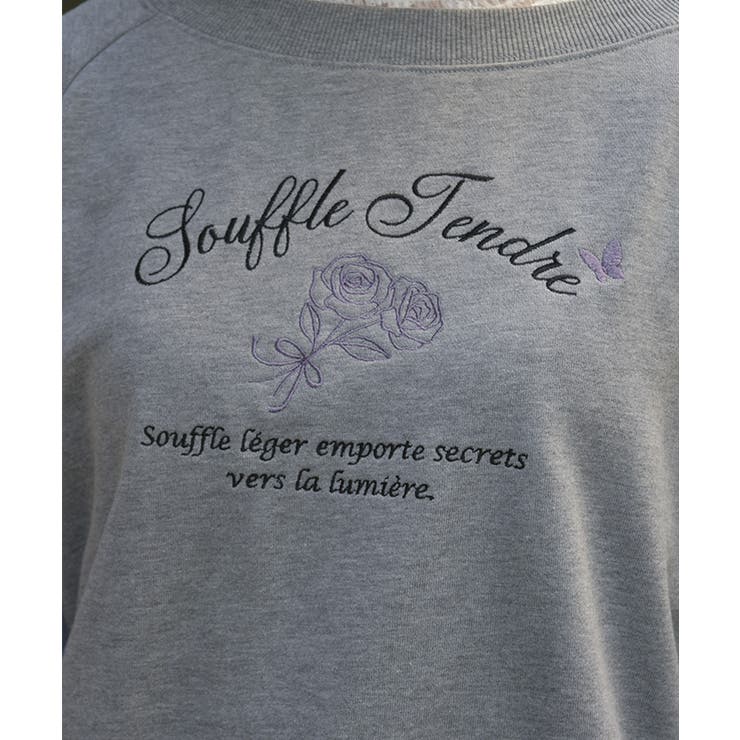 レースアップ刺繍トレーナー | axes femme | 詳細画像6 