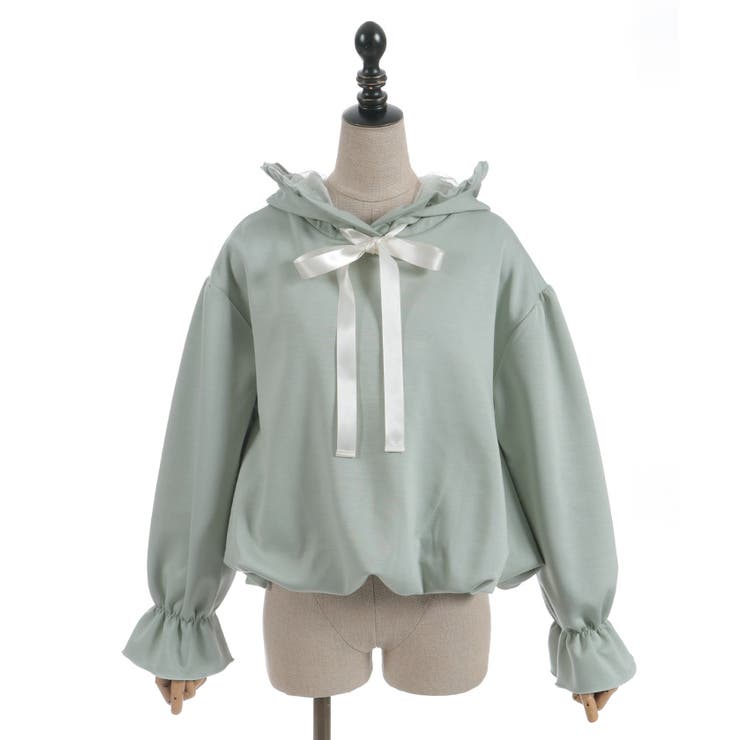 リボン付きバルーンフーディー | axes femme | 詳細画像12 