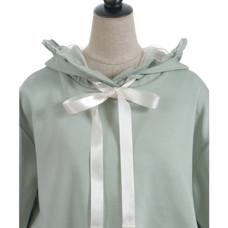 リボン付きバルーンフーディー | axes femme | 詳細画像15 