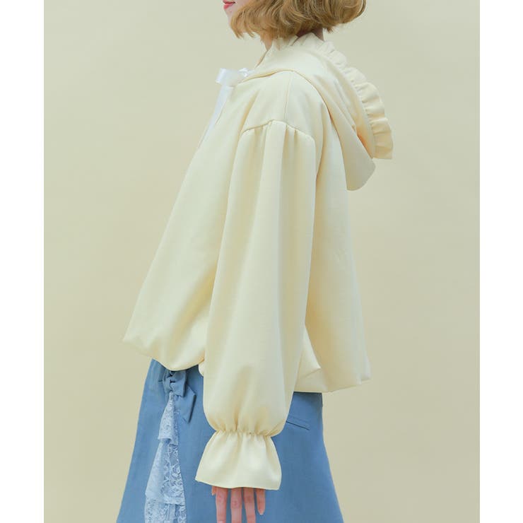 リボン付きバルーンフーディー | axes femme | 詳細画像2 