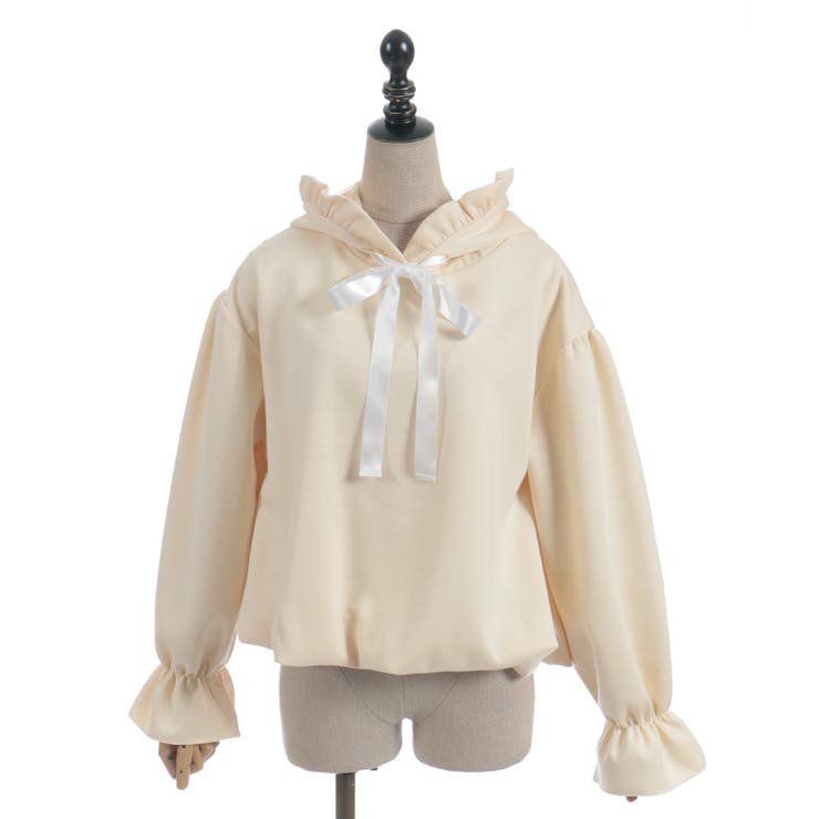 リボン付きバルーンフーディー | axes femme | 詳細画像20 