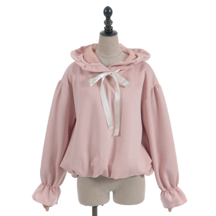 リボン付きバルーンフーディー | axes femme | 詳細画像28 