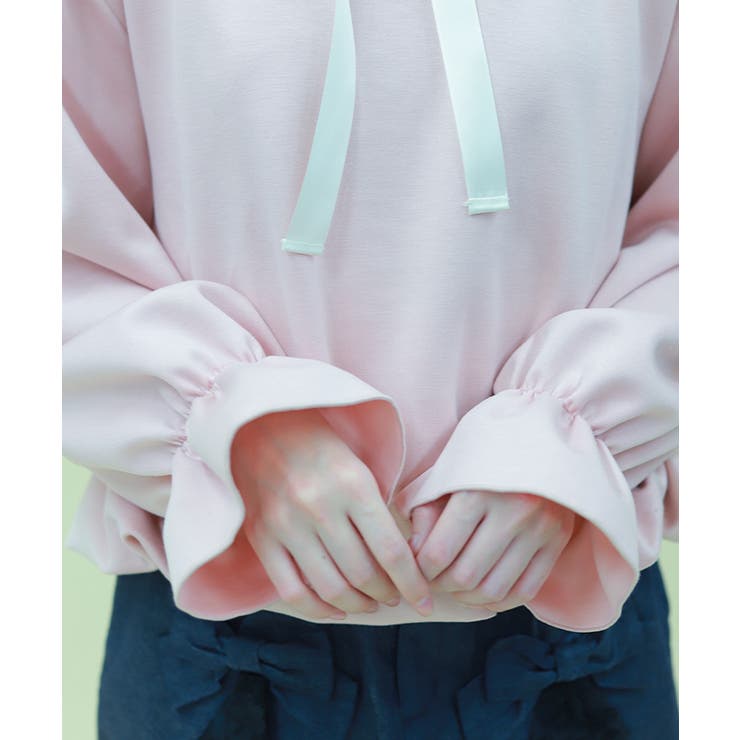 リボン付きバルーンフーディー | axes femme | 詳細画像8 