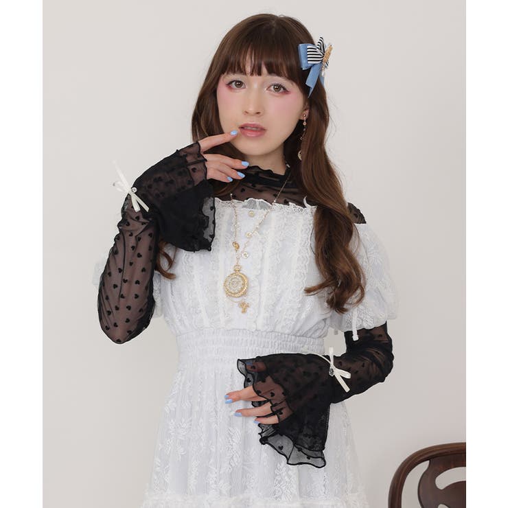 黒 | アソート柄シアートップス | axes femme
