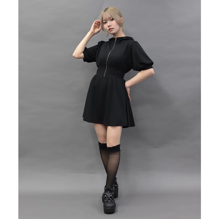 フーディーカットミニワンピース | axes femme | 詳細画像1 