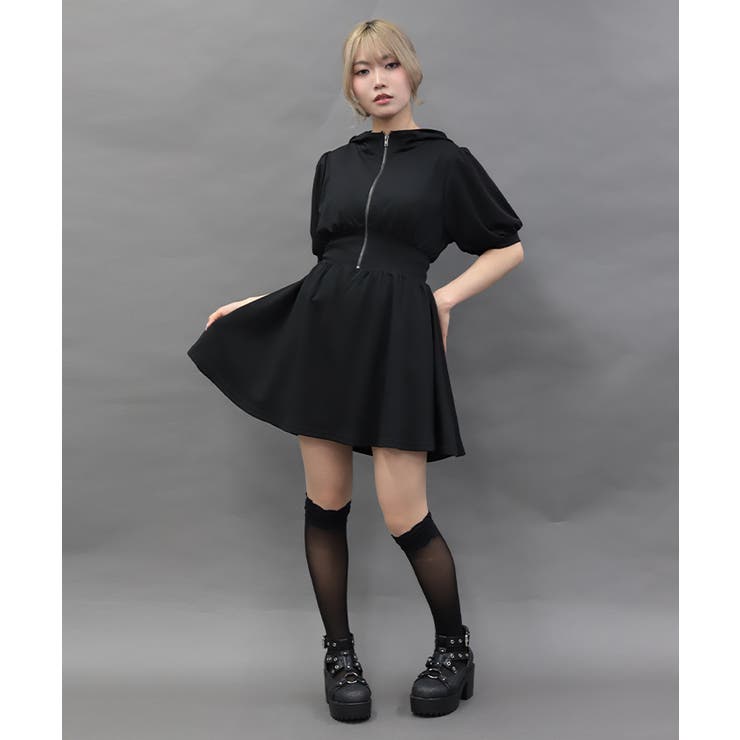 フーディーカットミニワンピース | axes femme | 詳細画像7 