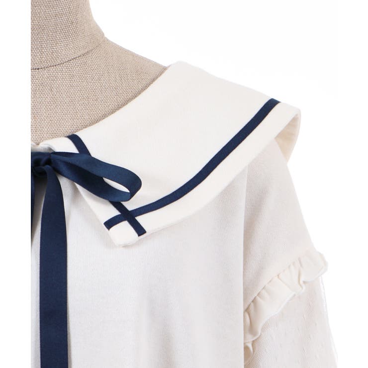 刺繍セーラーカットOP[品番：IGAW0001779]｜axes femme