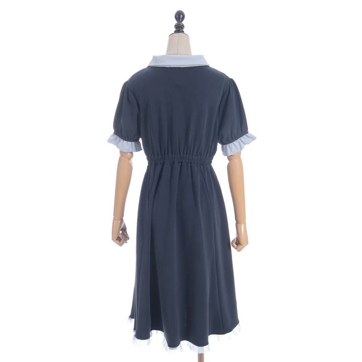 バイカラースムースポロワンピース[品番：IGAW0006729]｜axes