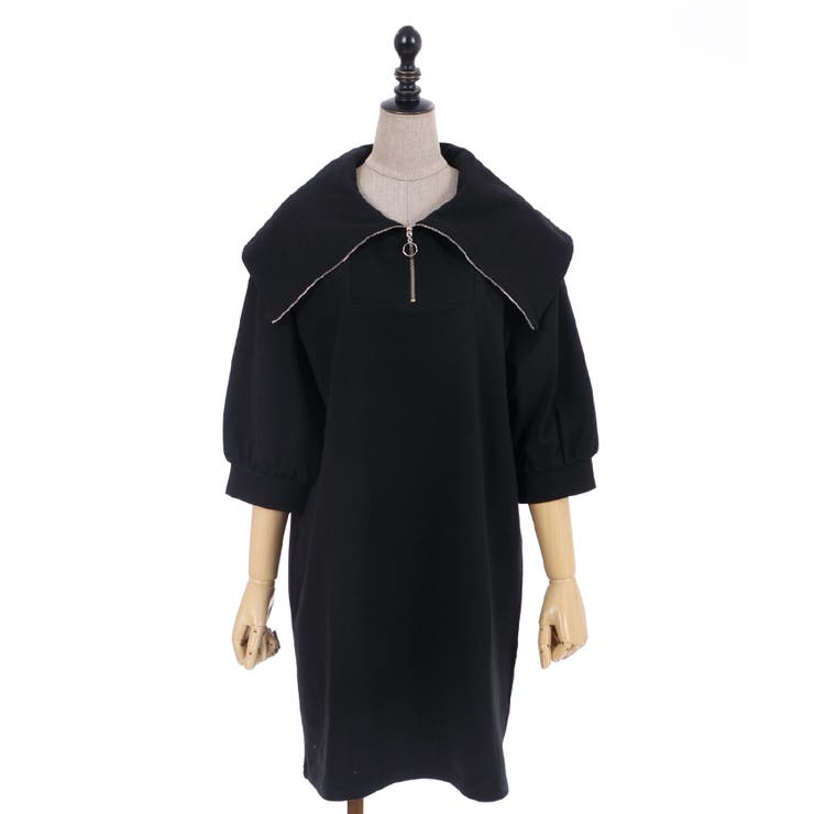 ハーフジップカットOP[品番：IGAW0001649]｜axes femme