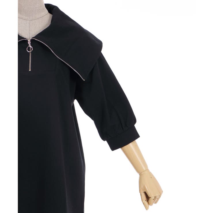 ハーフジップカットOP[品番：IGAW0001649]｜axes femme