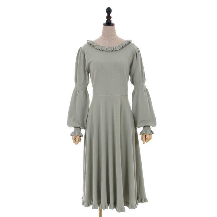 レースアップニットワンピース[品番：IGAW0002831]｜axes femme