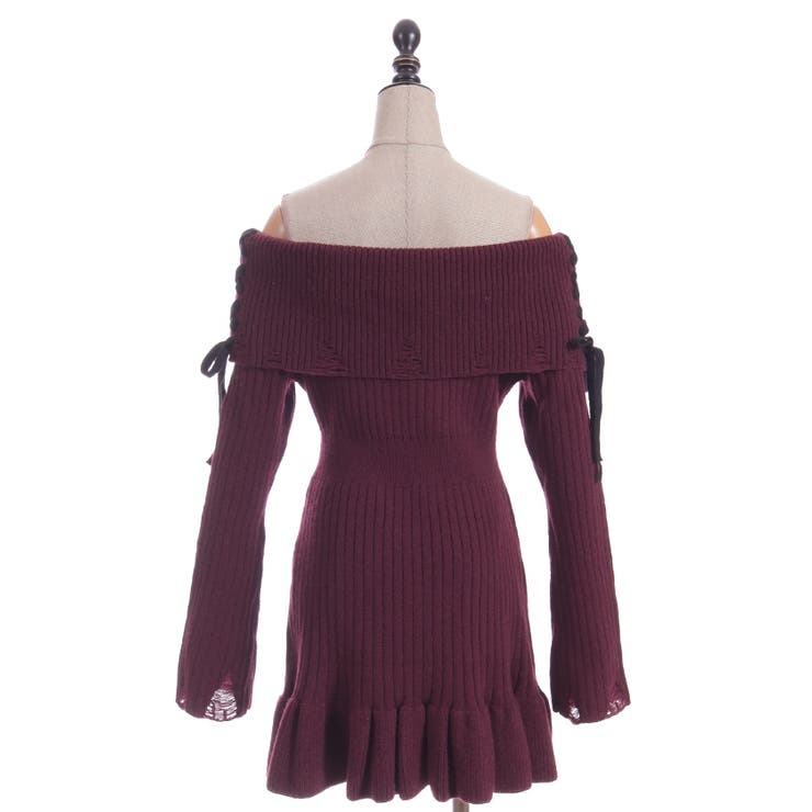 オフショルフリルニットチュニ | axes femme | 詳細画像17 