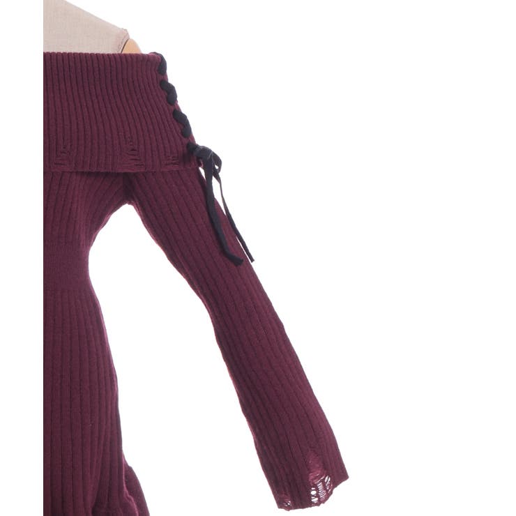 オフショルフリルニットチュニ | axes femme | 詳細画像20 