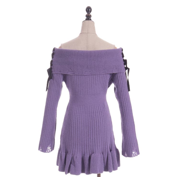 オフショルフリルニットチュニ | axes femme | 詳細画像23 