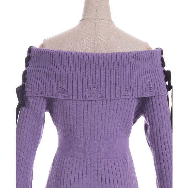 オフショルフリルニットチュニ | axes femme | 詳細画像25 