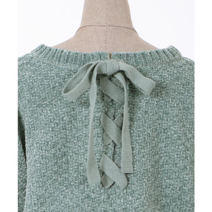 ベロアモールニットチュニック[品番：IGAW0000705]｜axes femme