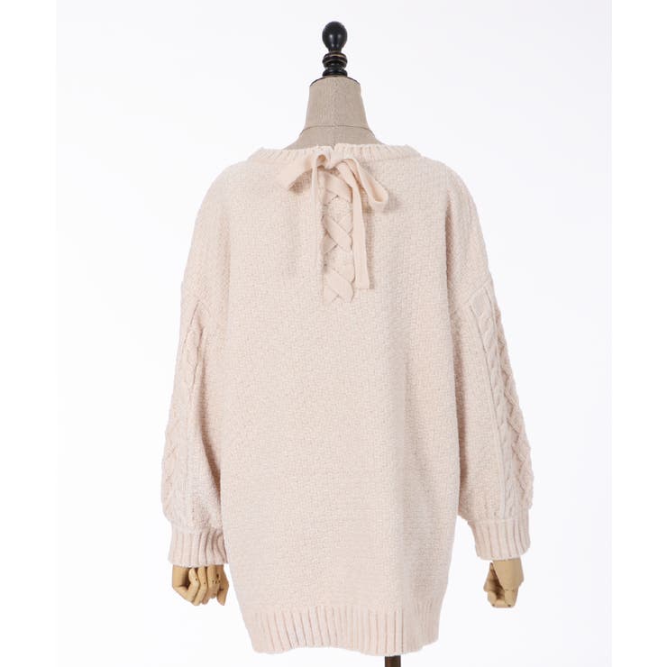 ベロアモールニットチュニック[品番：IGAW0000705]｜axes femme