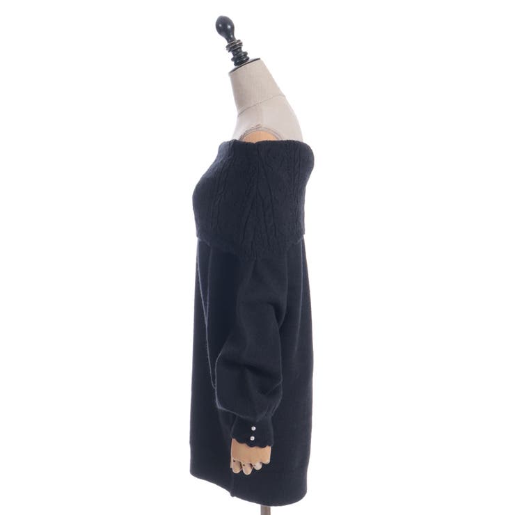 ハート×ケーブル柄チュニワンピース | axes femme | 詳細画像11 