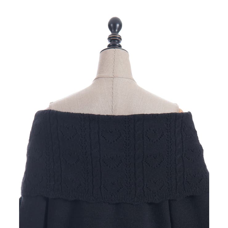 ハート×ケーブル柄チュニワンピース | axes femme | 詳細画像16 