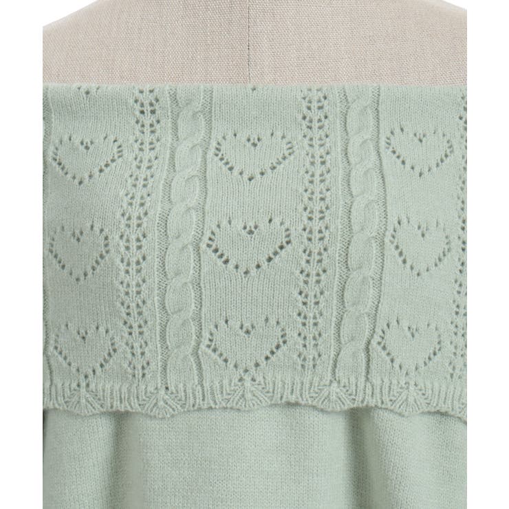 ハート×ケーブル柄チュニワンピース | axes femme | 詳細画像24 