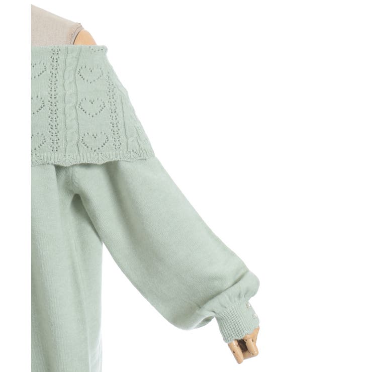 ハート×ケーブル柄チュニワンピース | axes femme | 詳細画像26 