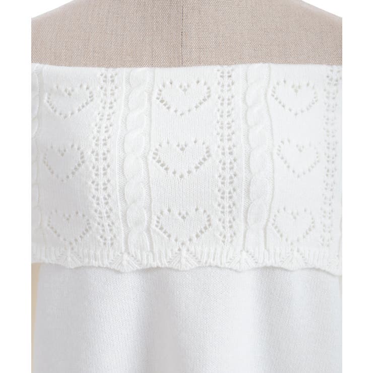 ハート×ケーブル柄チュニワンピース | axes femme | 詳細画像7 