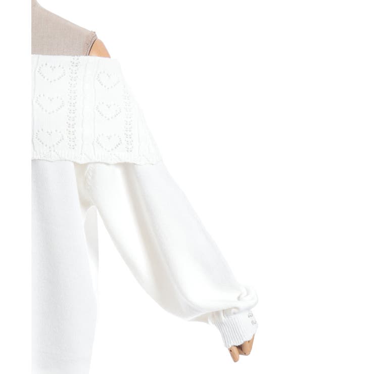 ハート×ケーブル柄チュニワンピース | axes femme | 詳細画像8 