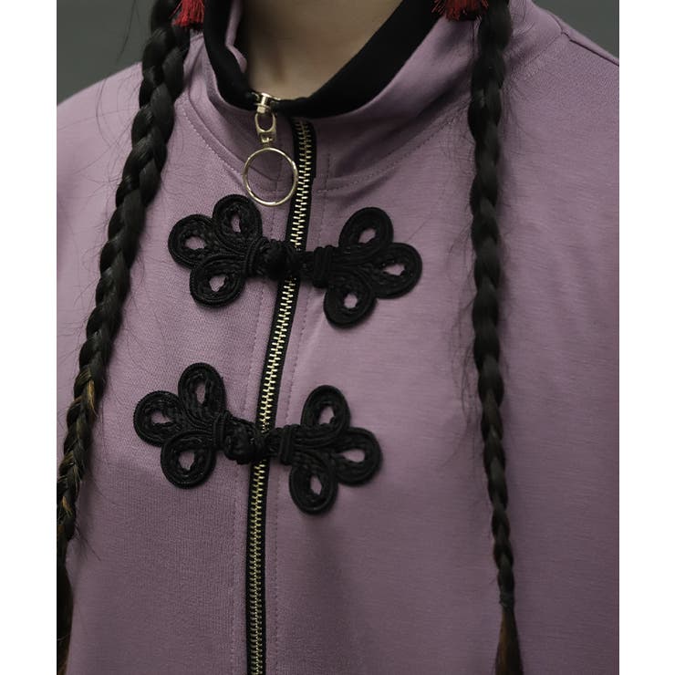 チャイナボタントラックジャケット | axes femme | 詳細画像6 