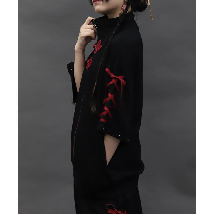 チャイナボタントラックジャケット | axes femme | 詳細画像8 