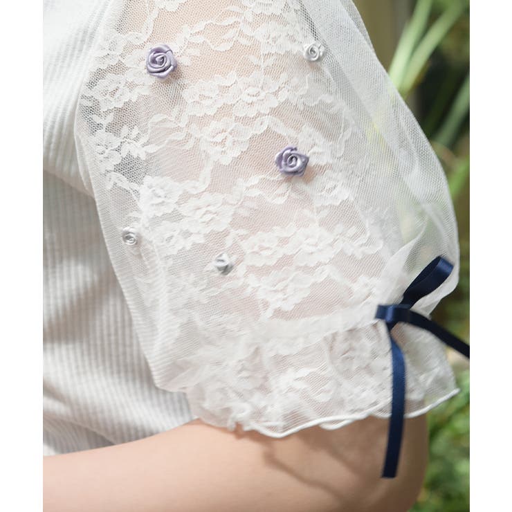 ローズ×リボンカットカーデ | axes femme | 詳細画像9 