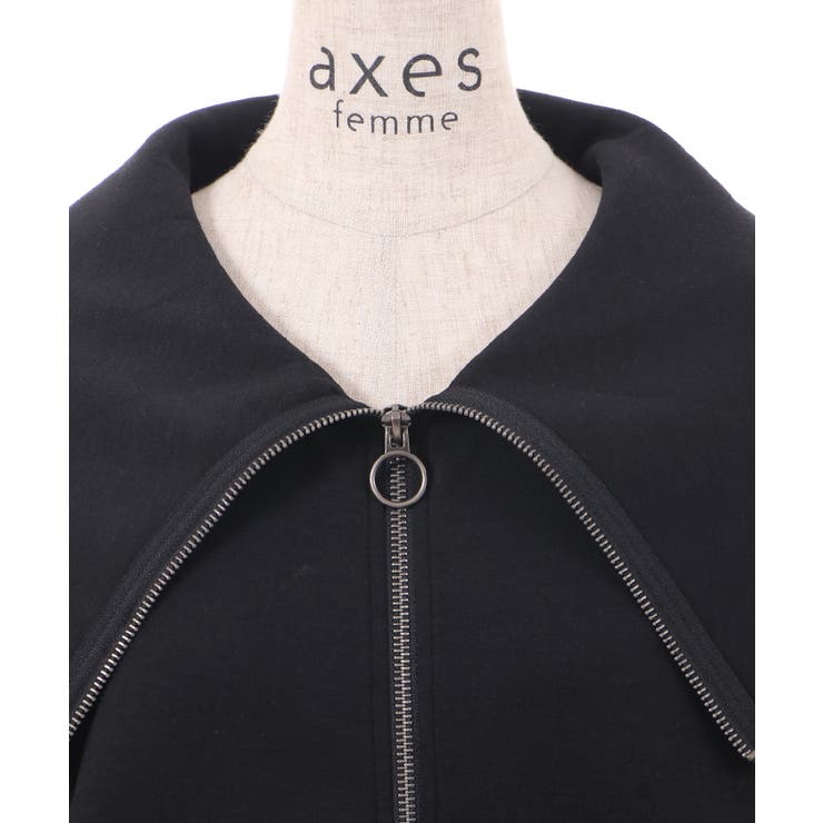 ジップデザインフリルパーカー[品番：IGAW0004042]｜axes femme