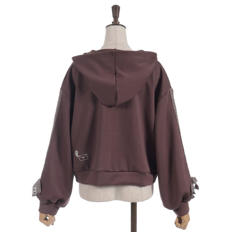 トーションレース刺繍パーカー | axes femme | 詳細画像17 