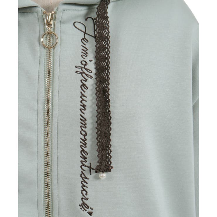 トーションレース刺繍パーカー | axes femme | 詳細画像27 