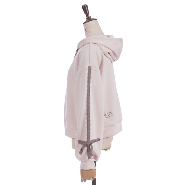 トーションレース刺繍パーカー | axes femme | 詳細画像7 