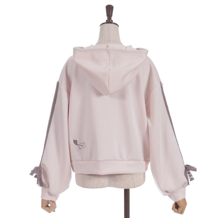 トーションレース刺繍パーカー | axes femme | 詳細画像8 