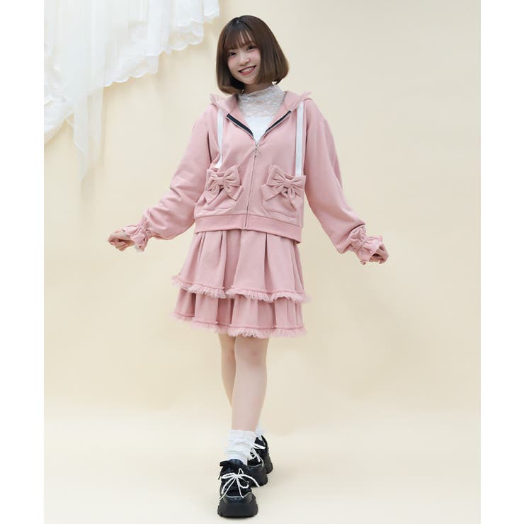 ドットチュール使いパーカー | axes femme | 詳細画像10 