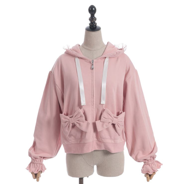 ドットチュール使いパーカー | axes femme | 詳細画像13 