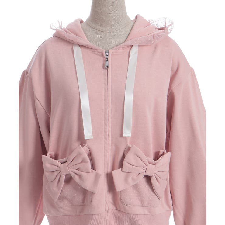 ドットチュール使いパーカー | axes femme | 詳細画像16 