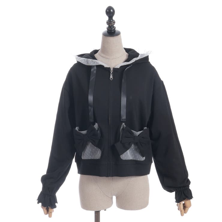 ドットチュール使いパーカー | axes femme | 詳細画像24 